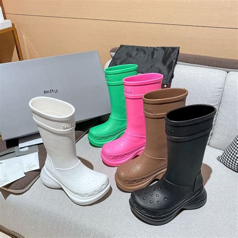 Women Bv Designer Heel Increasing Jelly Color Rain Boots Women China Knee High Boots And