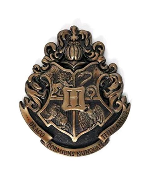 RARE HOGWARTS HARRY POTTER SCHOOL CREST WALL ART HEAVY DUTY WIZARDING ...