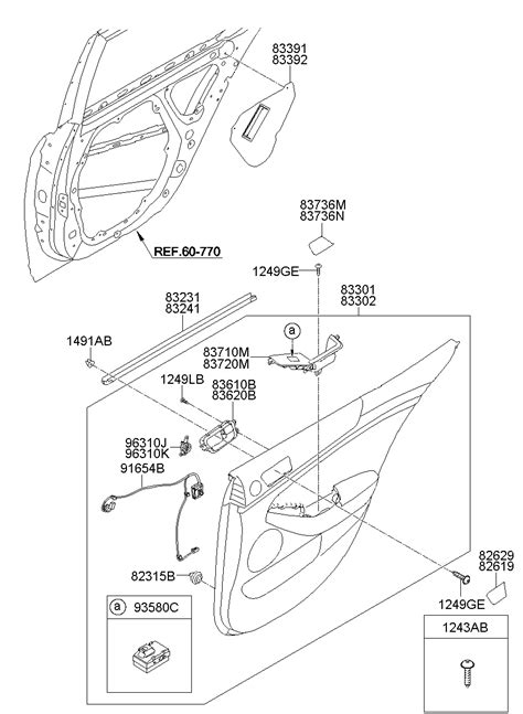 83610 3R001WK Handle Assy Rear Door Inside Lh Kia YoshiParts