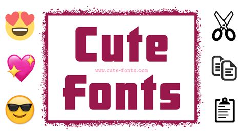 🐬 ⋆ 🐧 🎀 𝒞𝓊𝓉𝑒 🎀 🐧 ⋆ 🐬 Cute Fonts