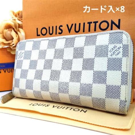 Louis Vuitton Damier Azur Zippy Wallet With Cards Round Zipper Long