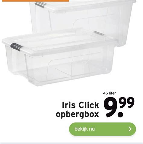 Iris Click Opbergbox Aanbieding Bij GAMMA