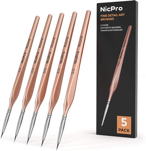 Nicpro St Ck Feine Detail Pinsel Set Extra Feine Spitze Art