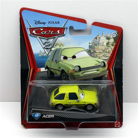 2010 Disney Pixar Cars 2 Diecast Car #12 Acer 1:55 Scale Mattel Toyの ...