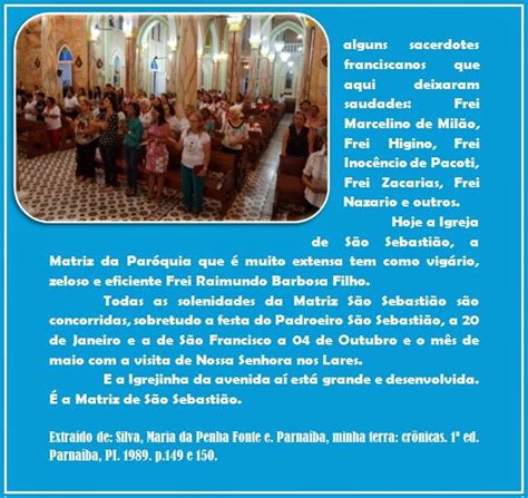 Portal Da Educa O Infantil Seduc Parnaiba A Igreja De S O Sebasti O