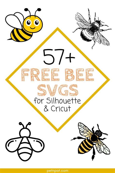 Bee Svg Dxf Files For Cricut Silhouette Bee Hive Craft Honey Bee Theme