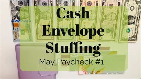 Cash Envelope Stuffing May Budget Paycheck Budget With Me