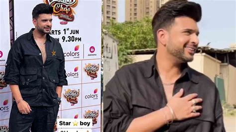 Karan Kundrra Looks Handsome In All Black Outfit As He Spotted On The