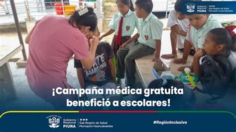 Escolares De Paccha Se Benefician Con Campa A De Salud Gratuita