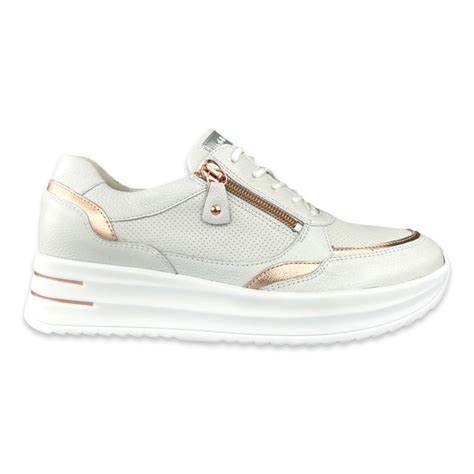 Waldläufer H Arianna Sneaker wit rosegoud