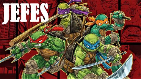 TODOS LOS JEFES TORTUGAS NINJA SHREDDERS REVENGE COWABUNGA Teenage