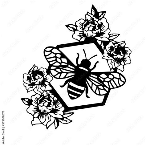 Flower Bee Svg Floral Bee Svg File Save The Bees Svg Bee Kind Bee Happy Bee Kind Floral Cut