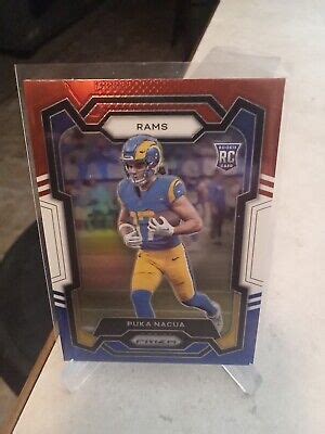 Panini Prizm Red White And Blue Puka Nacua Los Angeles Rams