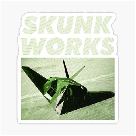 Skunk Works Sticker For Sale By Futureofflightp Redbubble