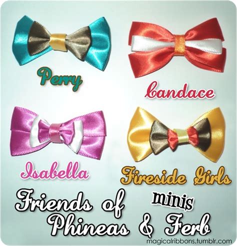 Friends Of Phineas And Ferb Minis Disney Bows Disney Diy Bow Headband