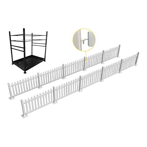 Mod Fence Mod Picket 60 White Picket Fence Starter Kit With 10