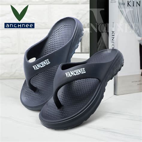 Jual Vanchnee Sandal Platform Jepit Pria Sendal Flat Selop Rumah Pria