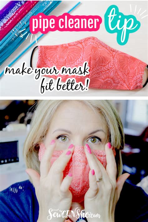 How To Use A Pipe Cleaner Or Other Wire To Make Your Fabric Face Mask