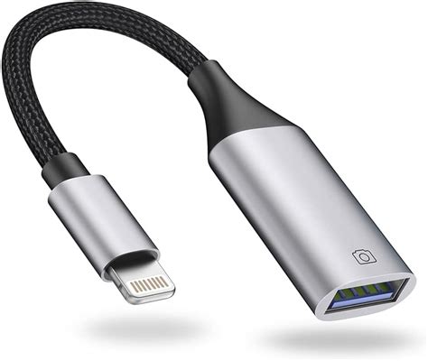 Lightning To Usb Camera Adapter Apple Mfi Certified Ivshowco Iphone To Usb Female Otg Cable