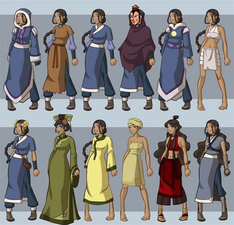 All Of Kataras Outfits Tv Stuffs Pinterest Avatar Aang And Cosplay