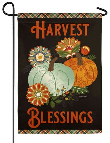 Harvest Blessings Textured Suede Garden Flag I Americas Flags