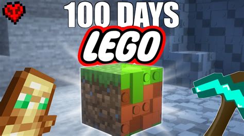 100 Days In LEGO Minecraft Hardcore YouTube