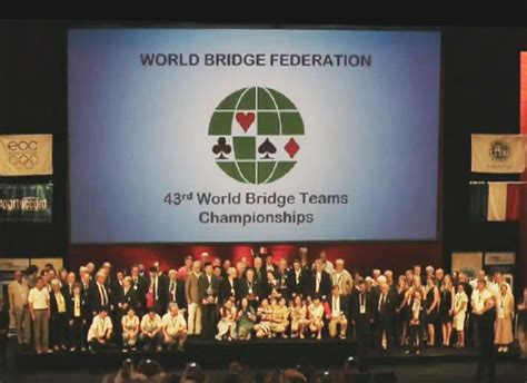 43rd World Bridge Teams Championships The Winners World Bridge