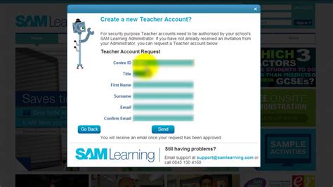 Requesting A Teacher Account On Sam Learning Youtube