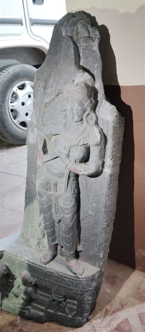 Ancient Statue Of Goddess Saraswati Found During Railway Station