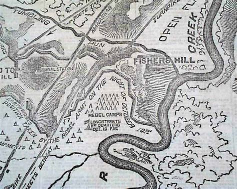 Battle Of Cedar Creek Front Page Map