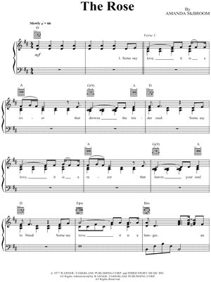 "The Rose" Sheet Music - 51 Arrangements Available Instantly - Musicnotes