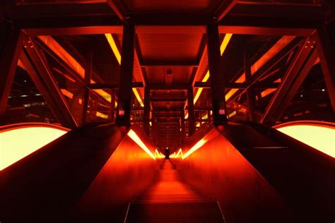 Rolltreppe an der Kohlenwäsche bei Nacht ID 1544 Zollverein