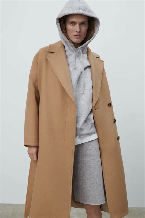 Belted Wool Blend Coat Zara United States Wool Blend Coat Coat Wool Blend