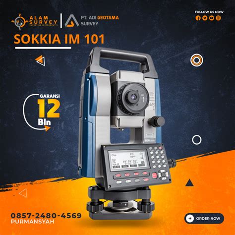 Jual Total Station Sokkia Im Akurasi Sokkia Im Laser Usb