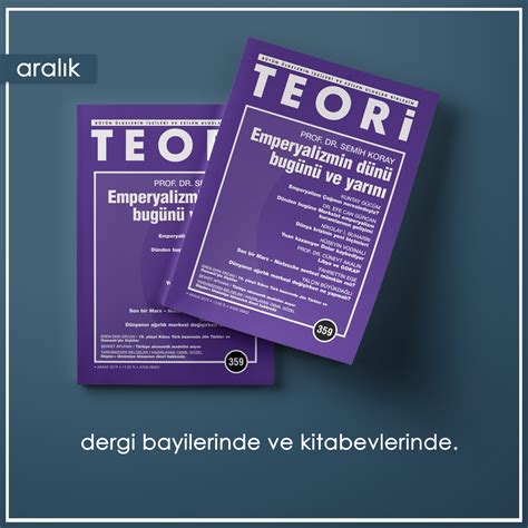 Teori Dergisi on Twitter Aralık sayımızda Emperyalizm çağının