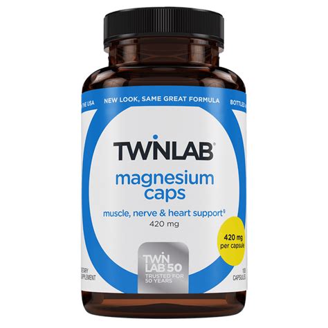 Twinlab Magnesium Caps 420mg (Allergen Free) 200 Caps