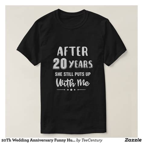 20Th Wedding Anniversary Funny Husband Gift T-Shirt | Zazzle | Father's ...