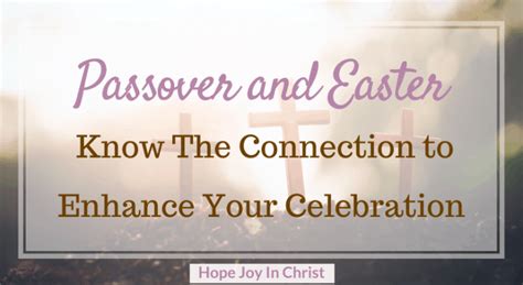 Relationship Between Passover And Easter