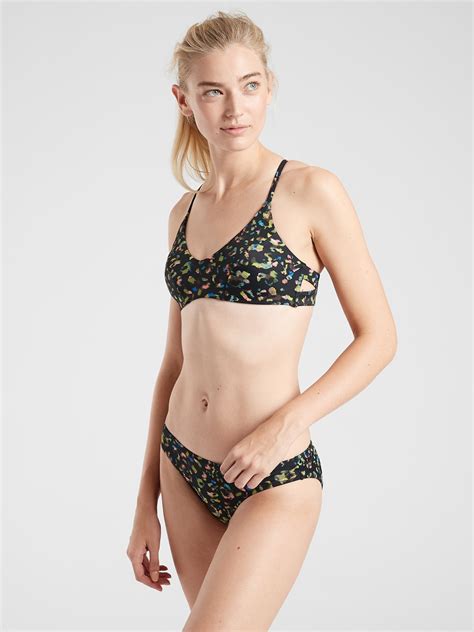 A C Leopard Triangle Bikini Top Athleta