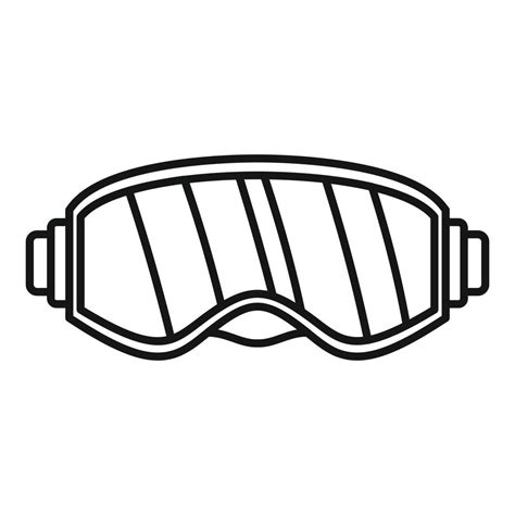 Ski Glasses Icon Outline Style 14481221 Vector Art At Vecteezy