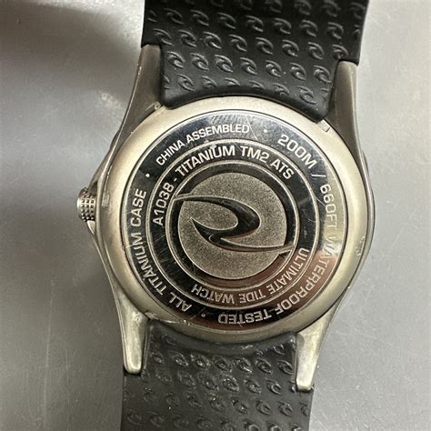 Rip Curl Ultimate Titanium Tidemaster Watch A Blk Tide Watch