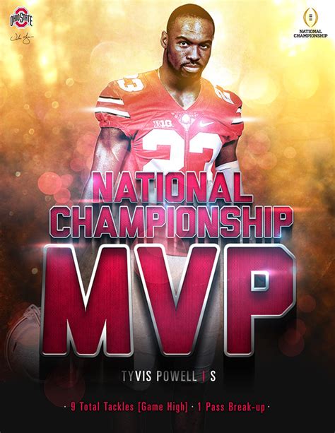 National Championship MVP Graphics on Behance