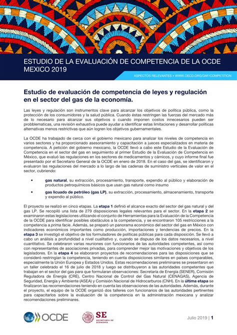 PDF ESTUDIO DE LA EVALUACIÓN DE COMPETENCIA DE LA OCDE basa su