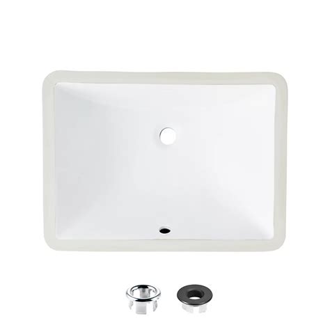 Stylish 18 Inch Rectangular Undermount Ceramic Ceramic Bathroom Sink