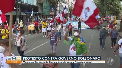 Manifestantes Protestam Contra Bolsonaro E A Favor Da Vacina Em Cidades