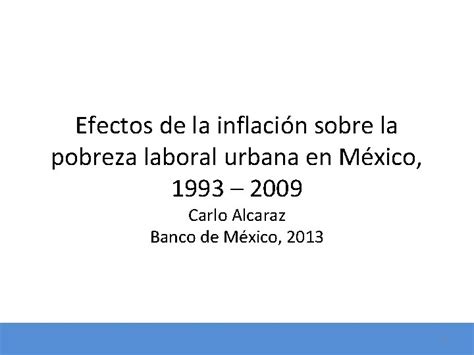 Efectos De La Inflacin Sobre La Pobreza Laboral