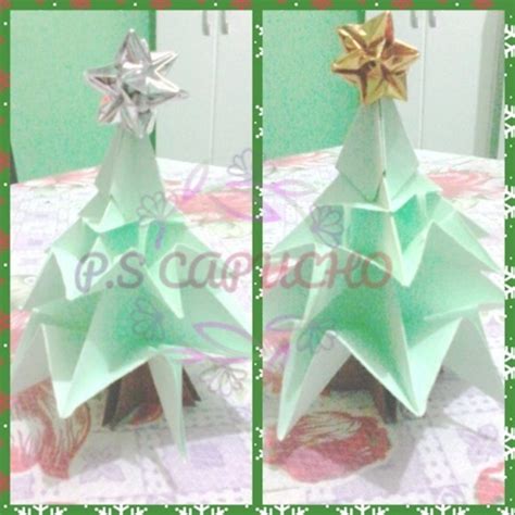 Origami Árvore De Natal 20 Unidades Elo7 Produtos Especiais