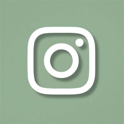 Instagram Icon Sage Green Mint Green Aesthetic App Store Icon