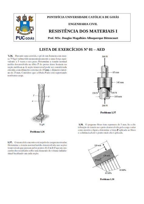 PDF LISTA DE EXERCÍCIOS Nº 01 AED Professor PUC Goiásprofessor