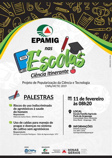 Projeto Da Epamig Leva Ci Ncia Para Escolas De Minas Gerais Epamig